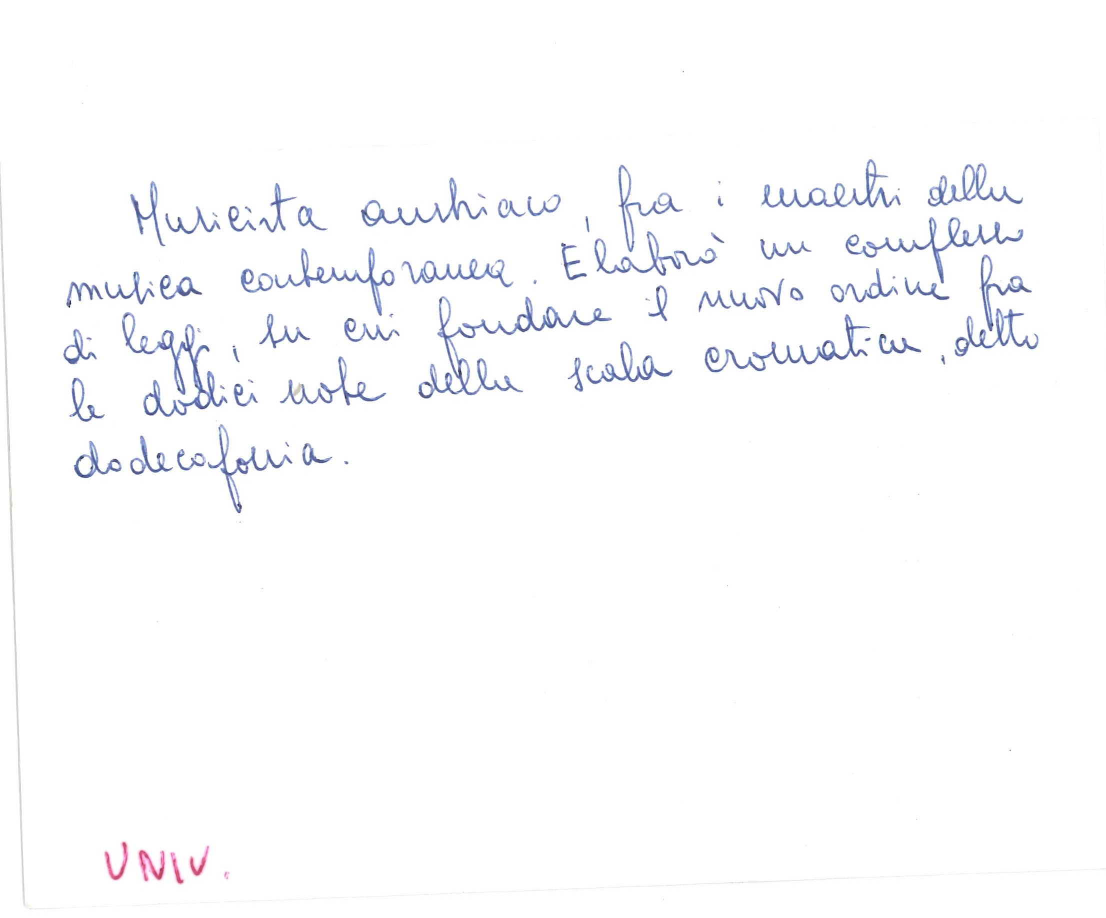 Schönberg Arnold (1874-1951) Lettera Autografa in Risposta a Invito per una Conferenza