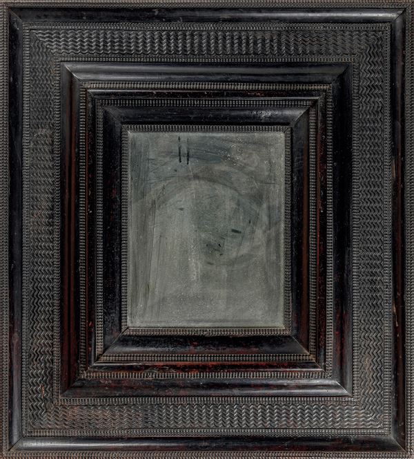 Cornice guilloché ebanizzata. XVII secolo