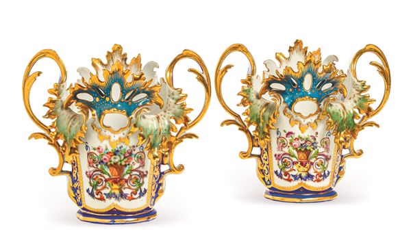 Coppia di vasi Francia, inizi del XX secolo