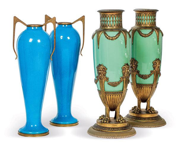 Quattro vasi, primi del XX secolo 