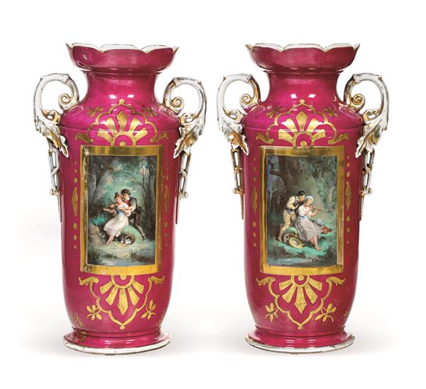 Coppia di vasi, XX secolo