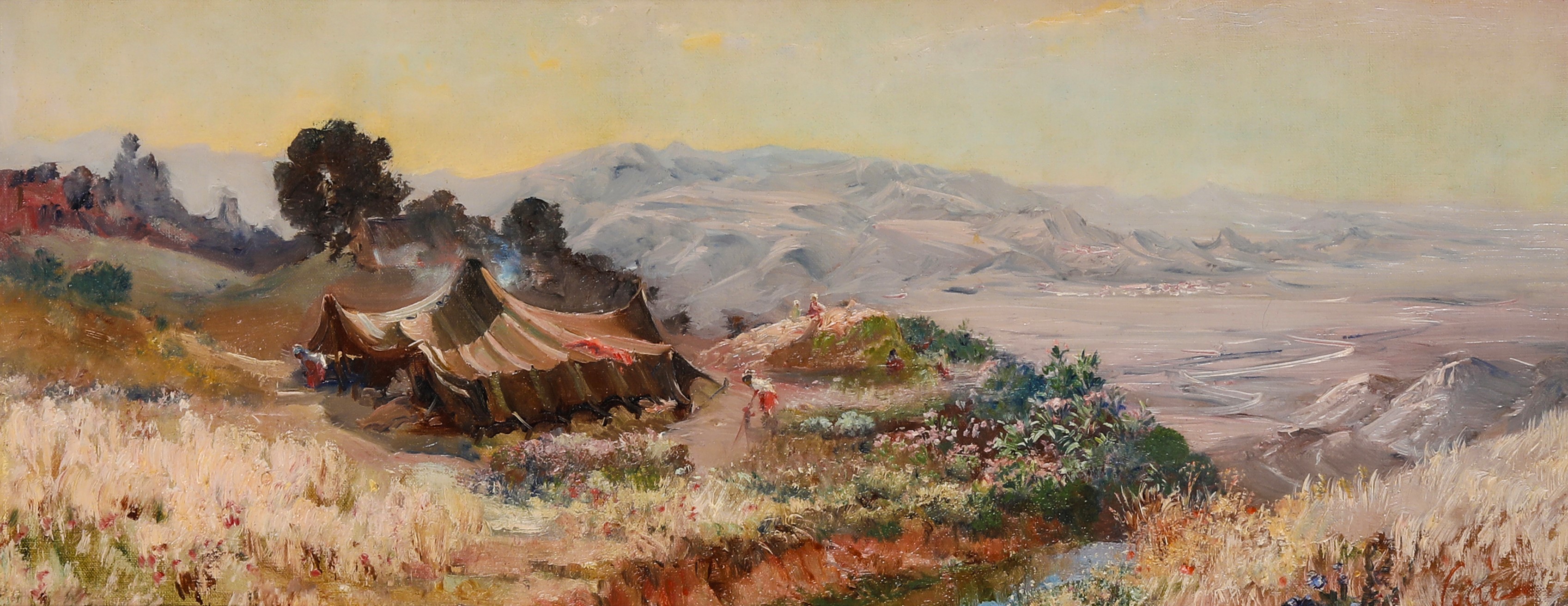 Maxime Noirè - Coppia di Piccole Vedute Arabe