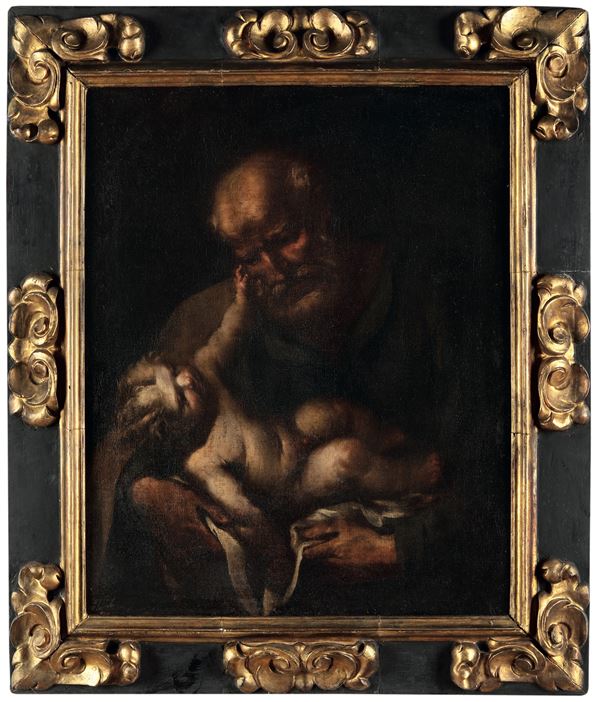 Scuola del XVIII secolo San Giuseppe con il Bambino