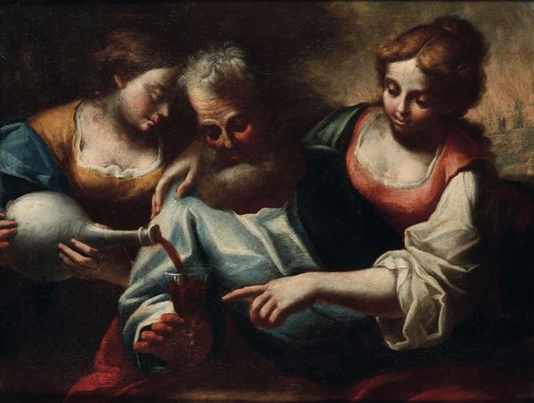 Scuola veneta del XVIII secolo Loth e le figlie