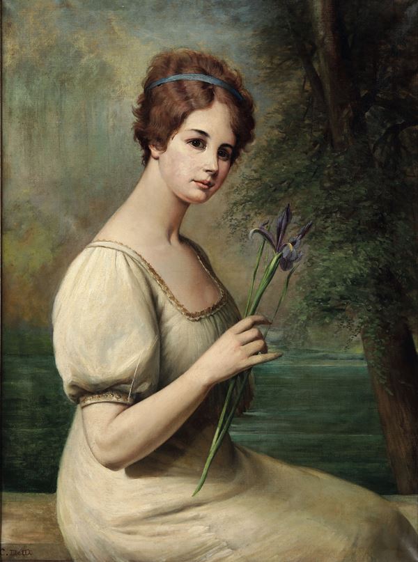 Anonimo del XIX secolo Ritratto femminile