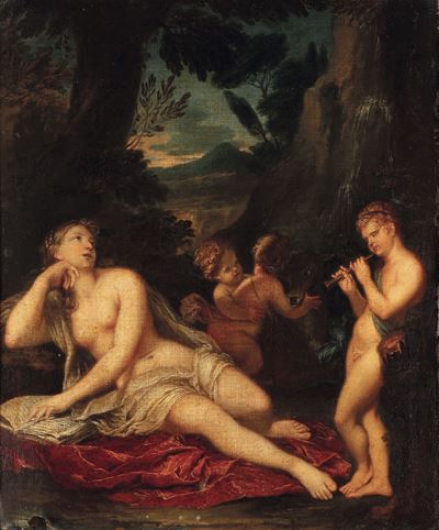 Scuola della Fine del XVII Secolo Venere con Putti