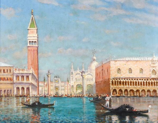 A firma Rossi (XIX-XX secolo) Veduta di Venezia