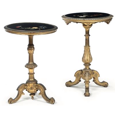 Due Gueridons in Legno Dorato. Firenze Fine XIX Secolo