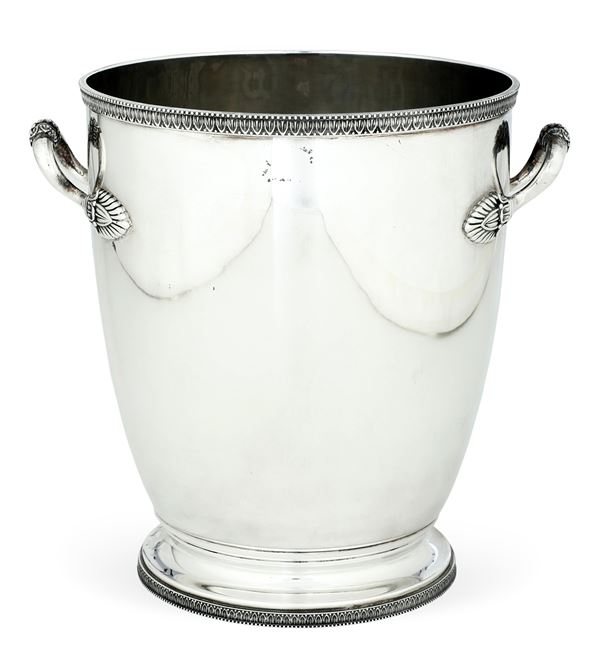 Rinfrescatoio. Argenteria italiana del XX secolo, argentiere Ricci & C. Alessandria per gioielleria Calderoni