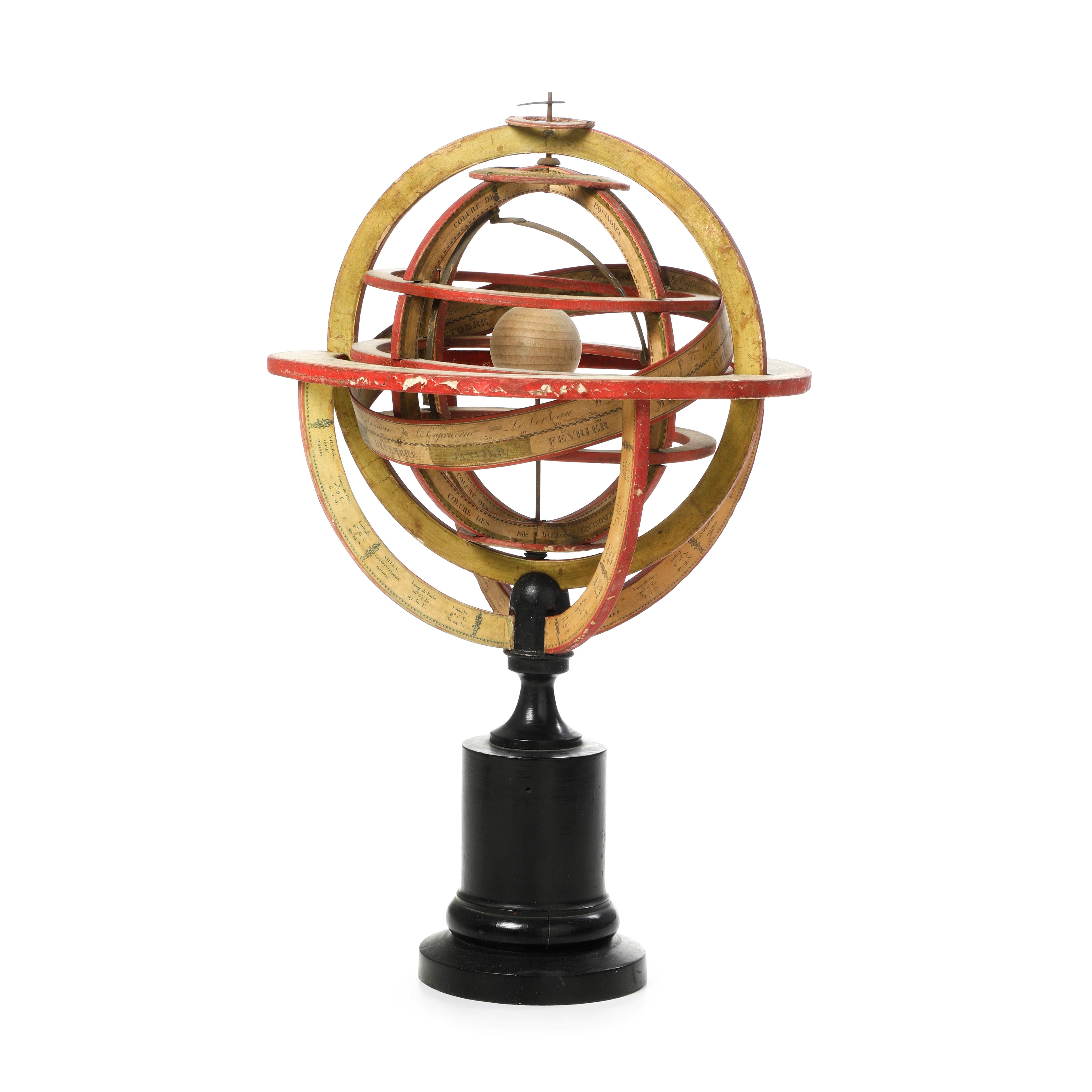 Sfera armillare, metallo, Francia, XIX secolo