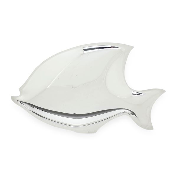 Ciotola a pesce. Argenteria artistica milanese del XX-XXI secolo. Argentiere designer Gabriele Devecchi