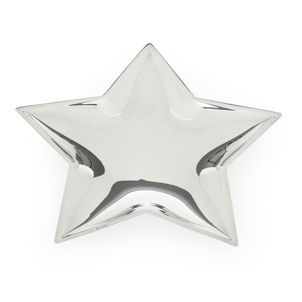 Ciotola a stella. Argenteria artistica milanese del XX-XXI secolo. Argentiere designer Gabriele Devecchi