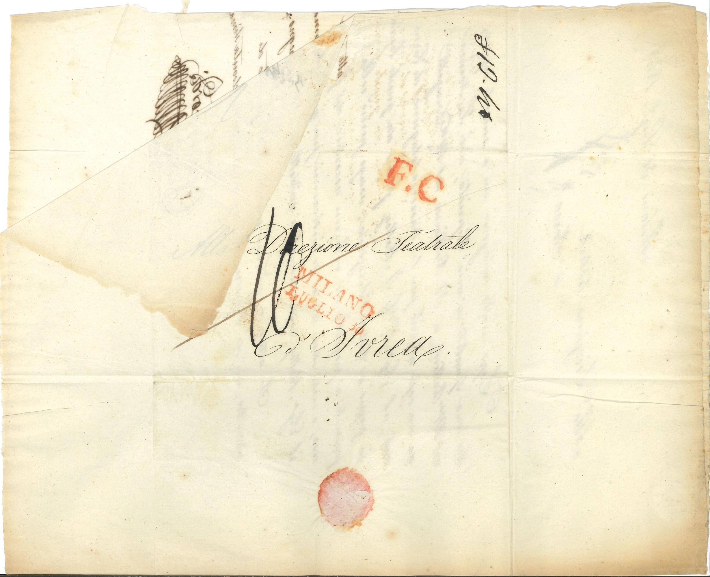 Raccolta di Oltre Venti Autografi, Lettere e Biglietti di Artisti, Architetti e Personalità del M...