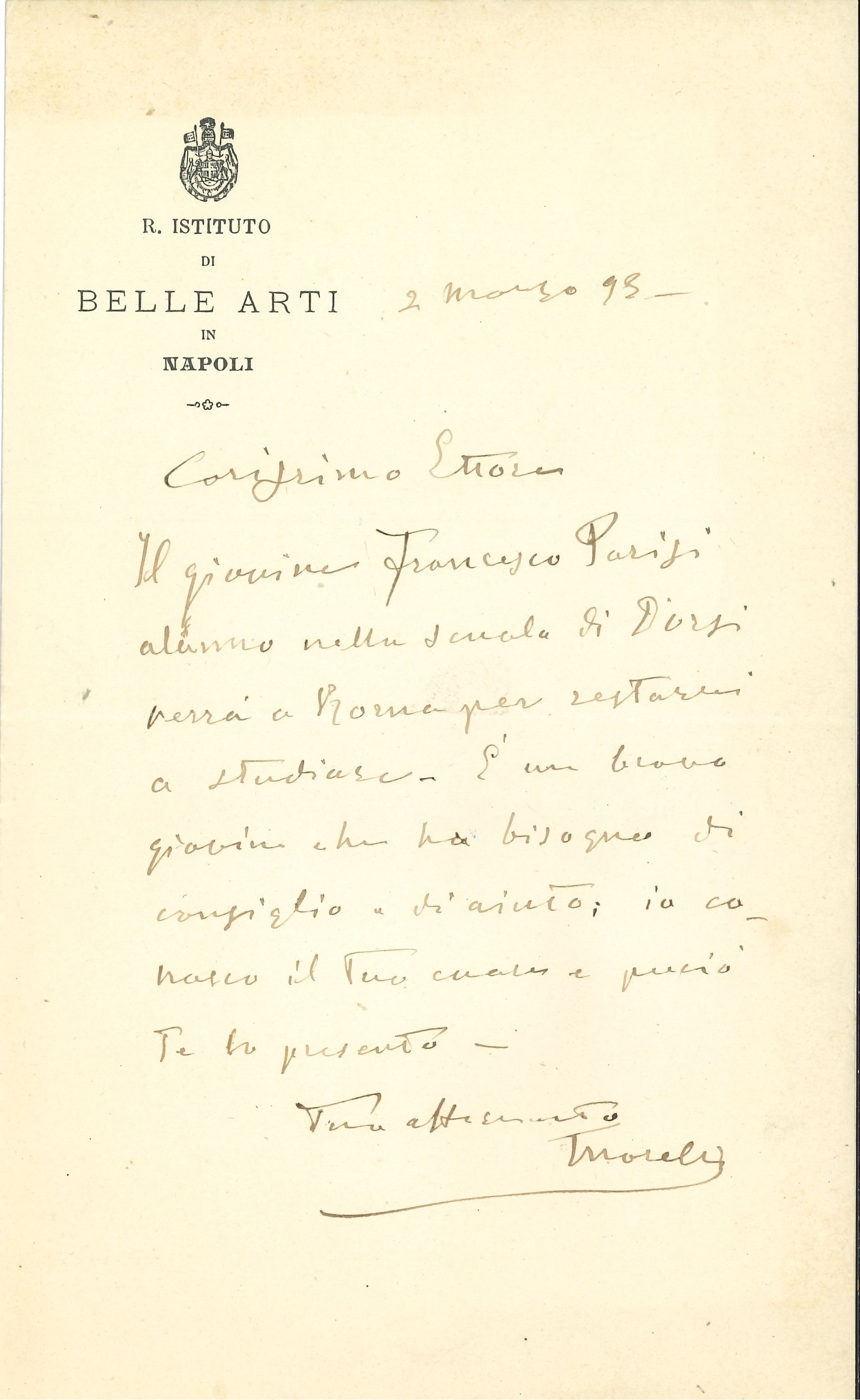 Raccolta di Oltre Venti Autografi, Lettere e Biglietti di Artisti, Architetti e Personalità del M...