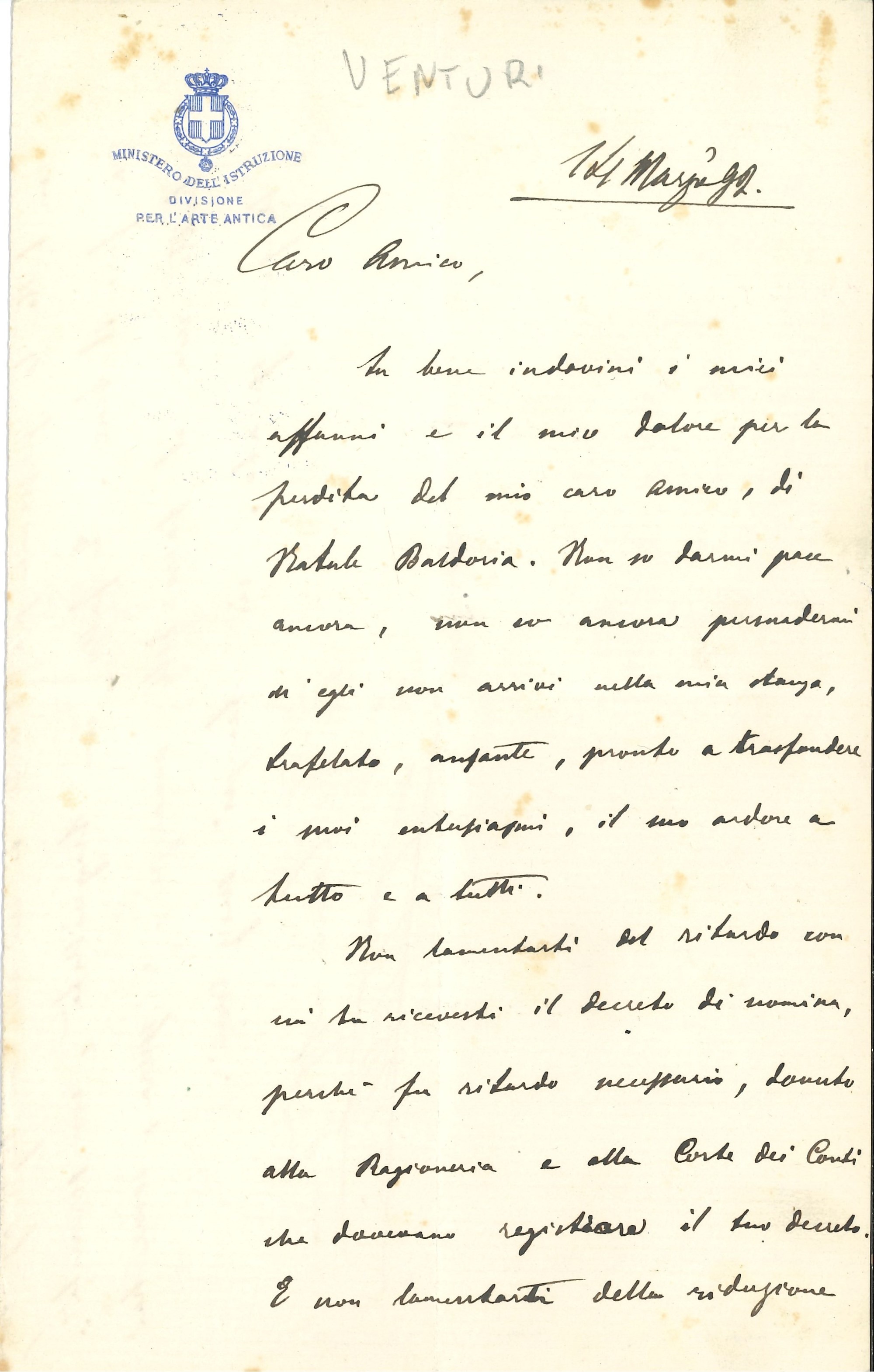 Raccolta di Oltre Venti Autografi, Lettere e Biglietti di Artisti, Architetti e Personalità del M...