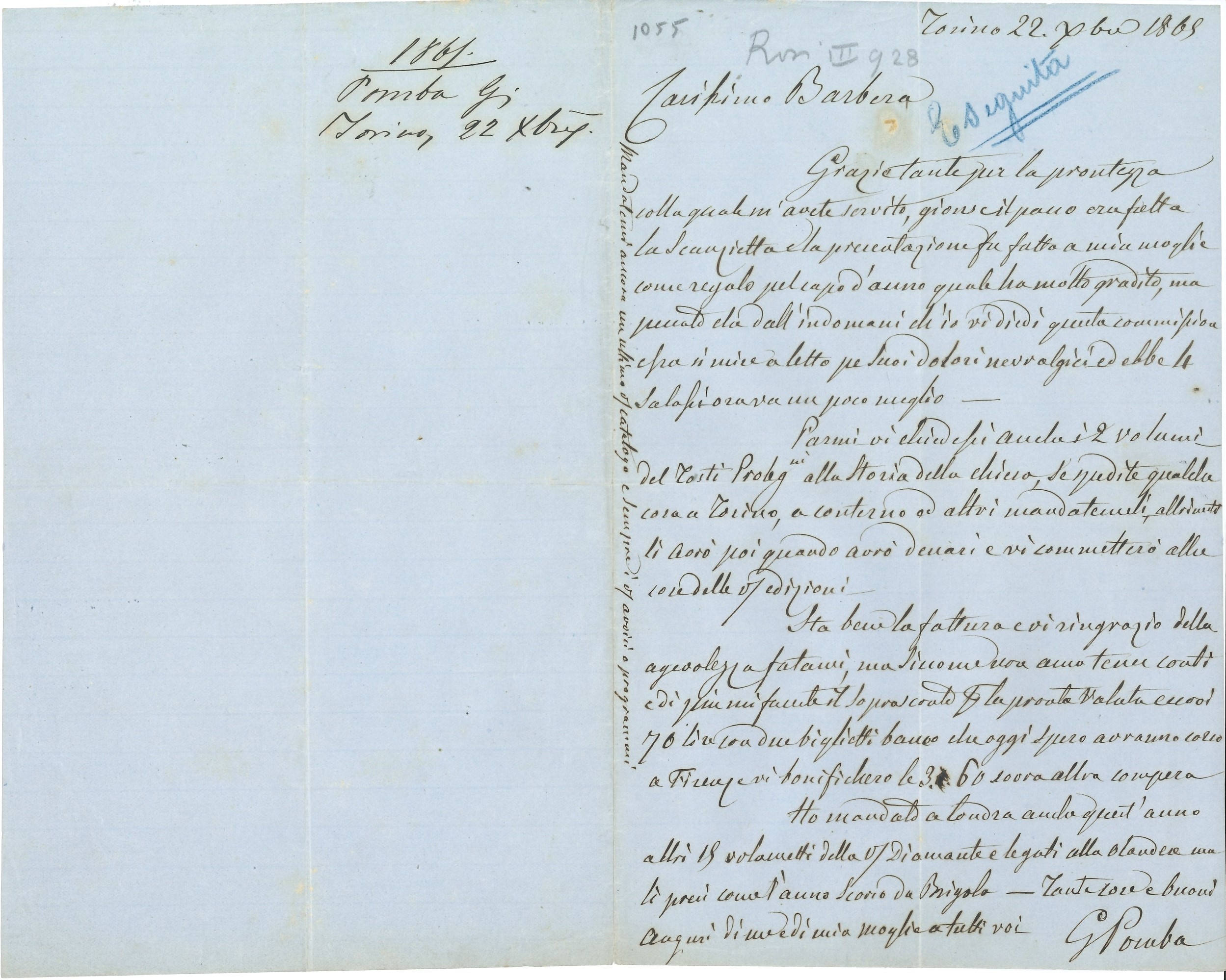 Grande Raccolta di Oltre Sessantacinque Lettere, Manoscritti, Autografi e Biglietti di Storici e ...