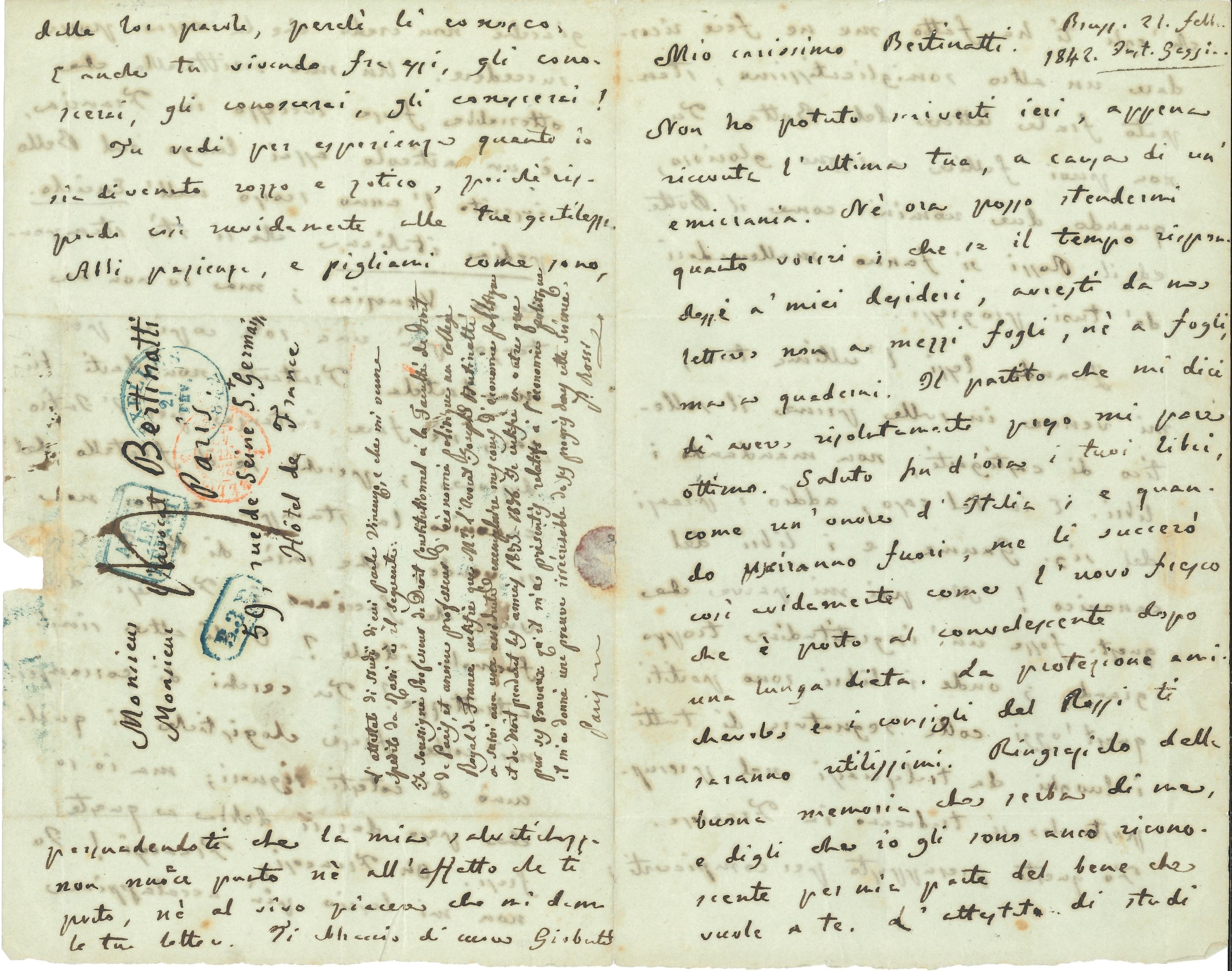 Grande Raccolta di Oltre Quaranta Autografi, Lettere e Biglietti di Politici, Diplomatici e Uomin...
