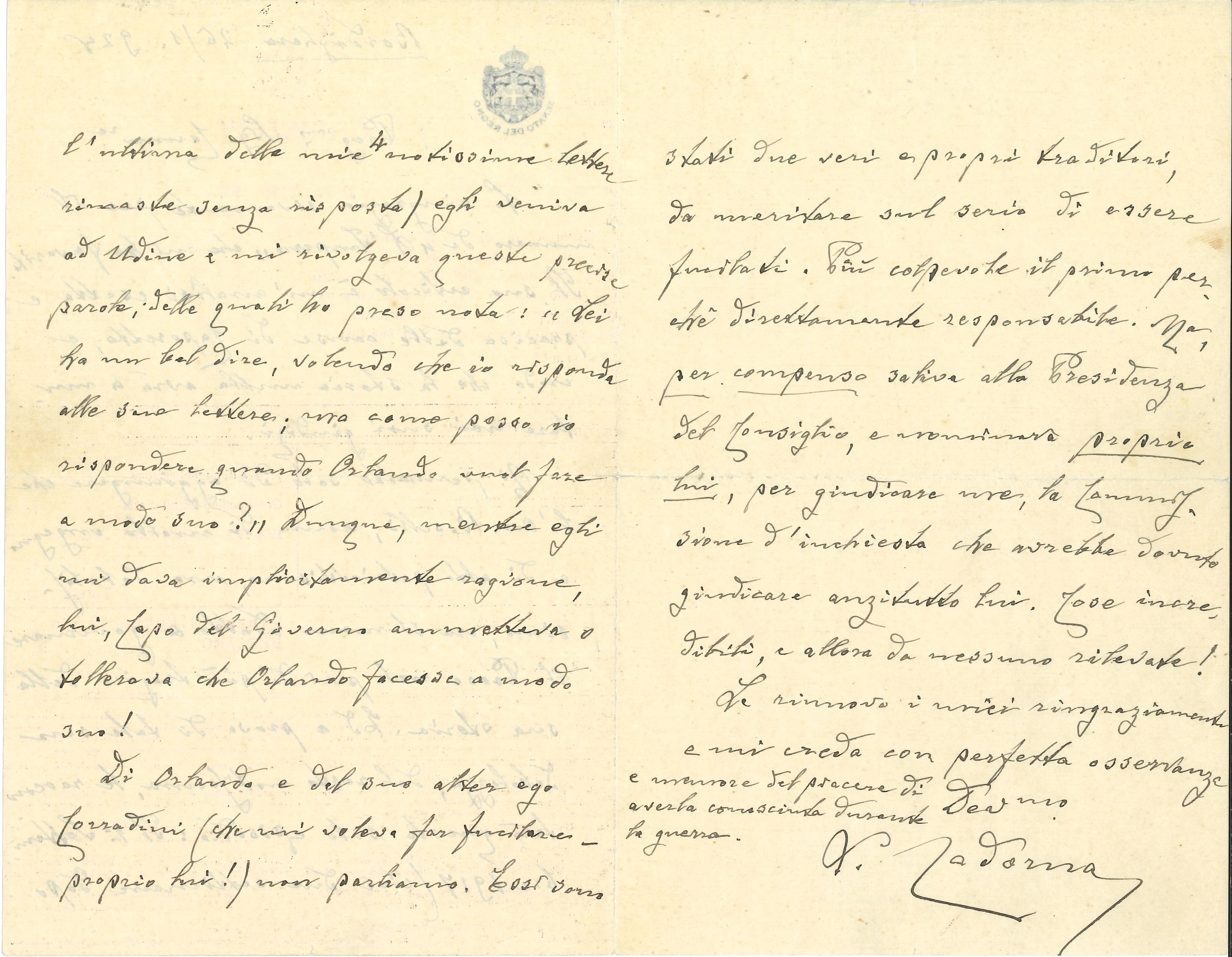 Grande Raccolta di Oltre Quaranta Autografi, Lettere e Biglietti di Politici, Diplomatici e Uomin...