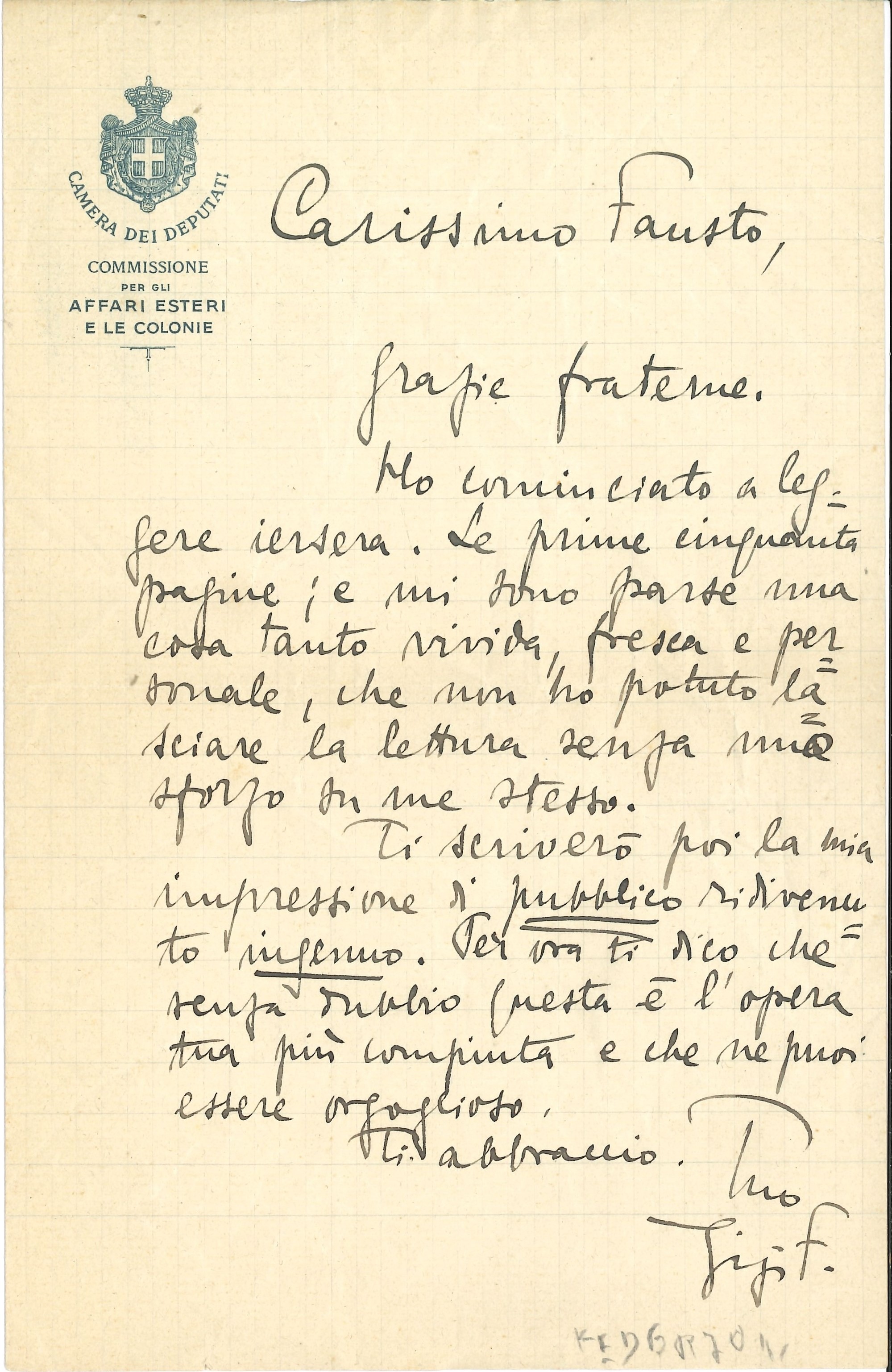Grande Raccolta di Oltre Quarantacinque Autografi, Lettere e Biglietti di Politici, Diplomatici e...