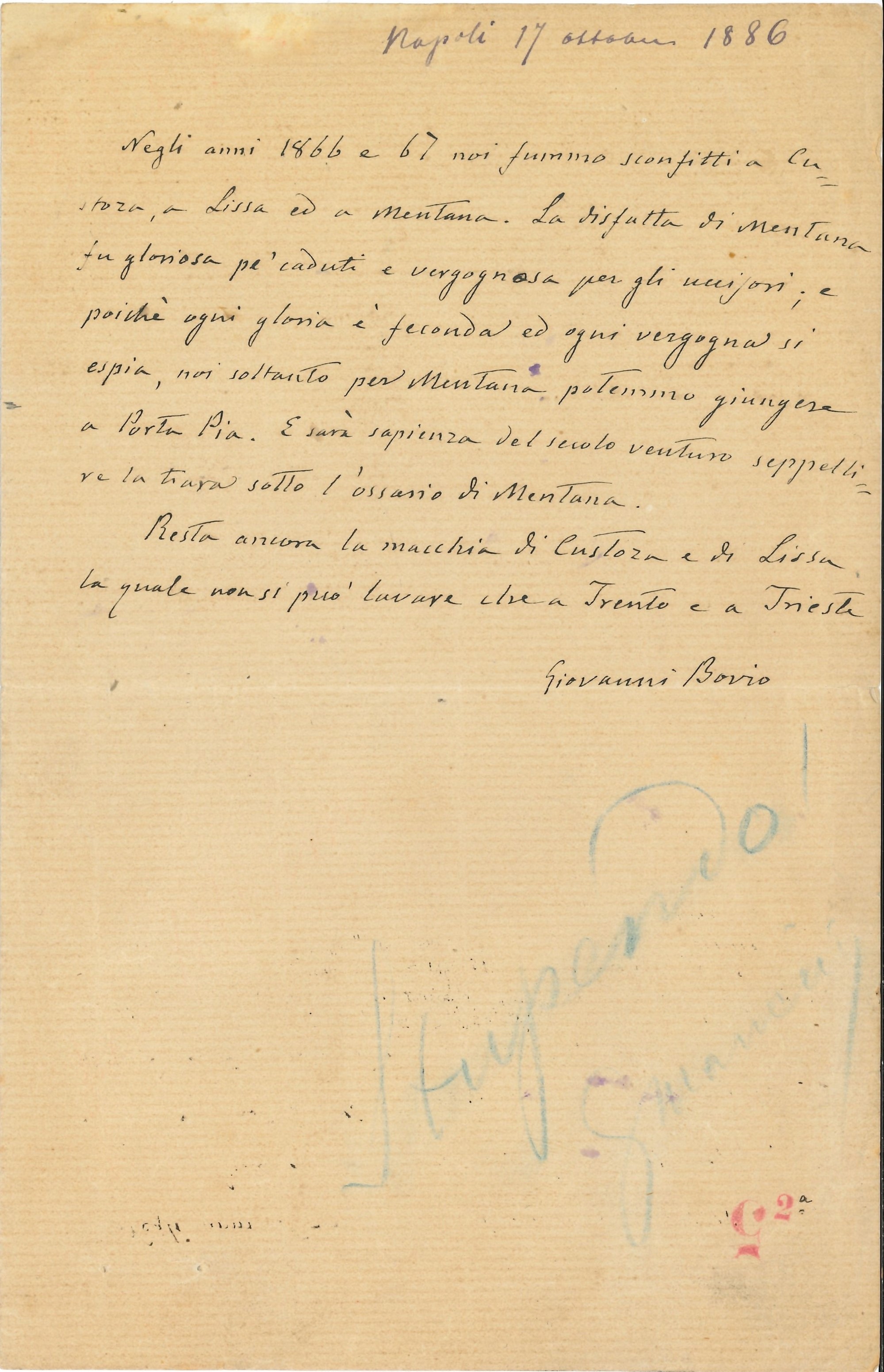 Grande Raccolta di Oltre Quarantacinque Autografi, Lettere e Biglietti di Politici, Diplomatici e...