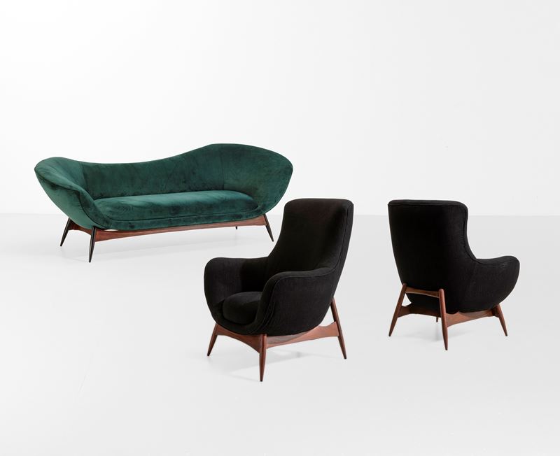 Flexform : Divano e due poltrone  - Asta Design 200 - Cambi Casa d'Aste