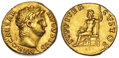 Nerone, 54-68. Aureo. Roma, Anno 64-65.