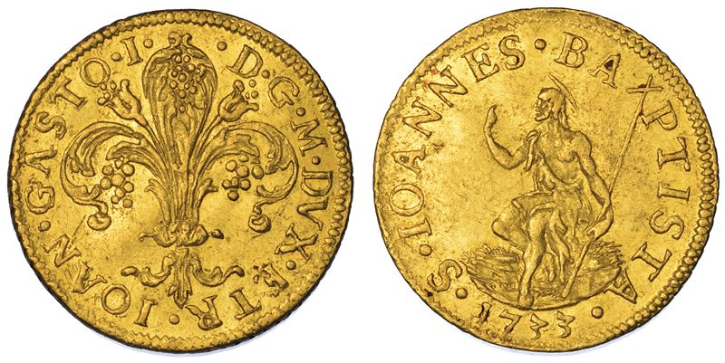 FIRENZE. GIAN GASTONE DE' MEDICI, 1723-1737. Fiorino 1733.  - Asta Numismatica - Cambi Casa d'Aste