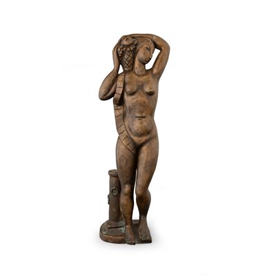 Ospitalità, scultura in bronzo