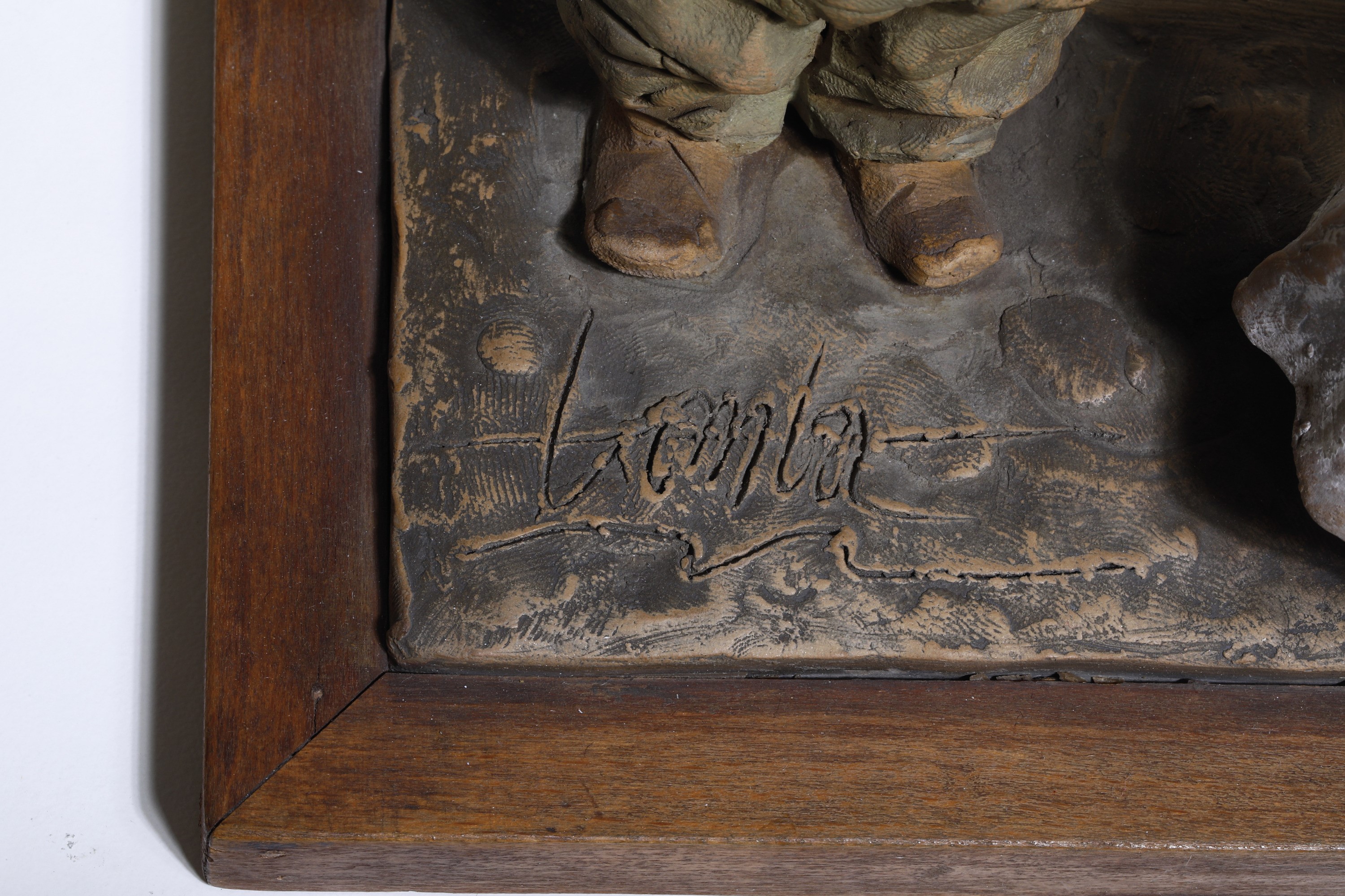 Cleto Tomba - Il Medico - Terracotta dipinta, 16,8 x 6,8 x 16 cm