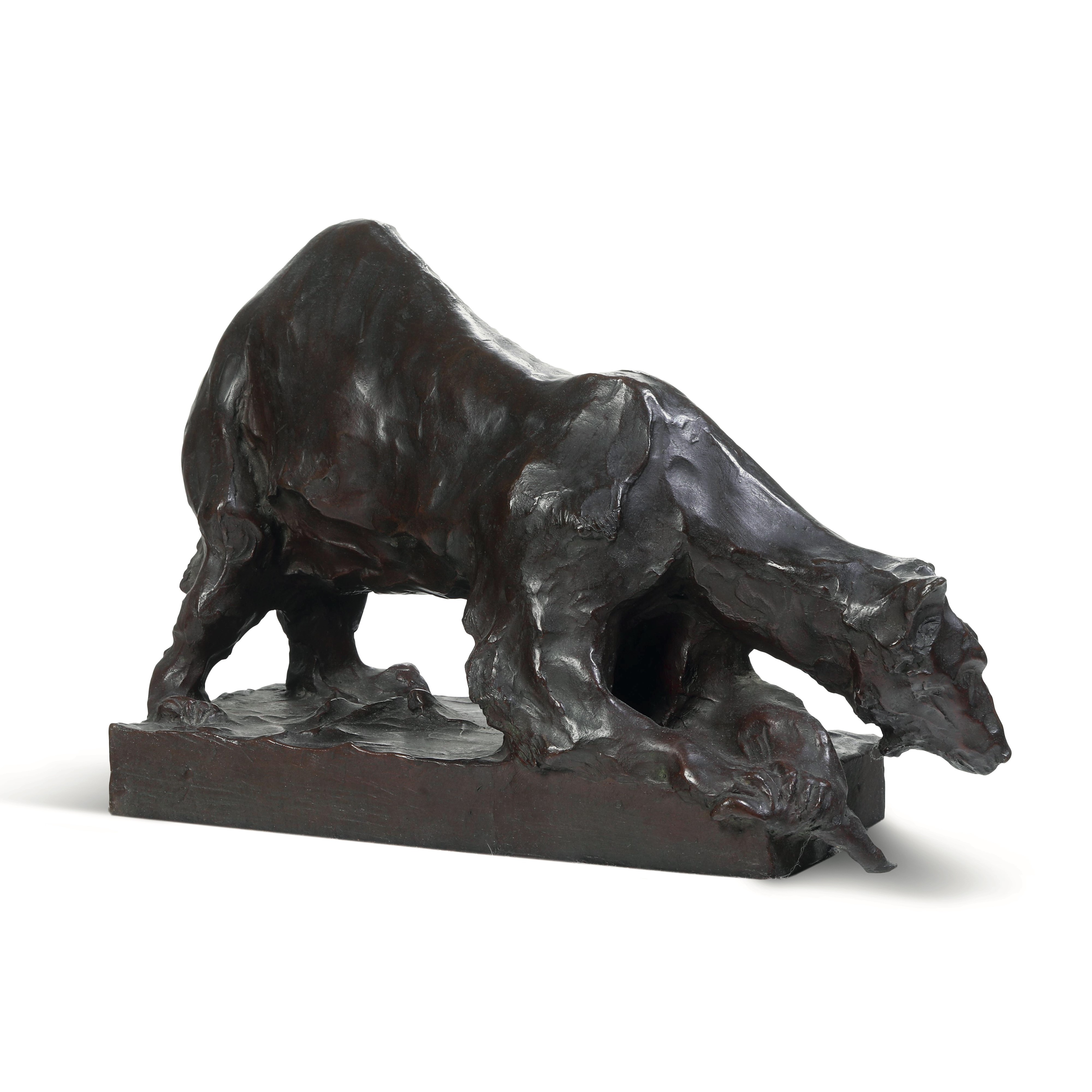 Robert Greter - Orso in bronzo fuso e patinato
