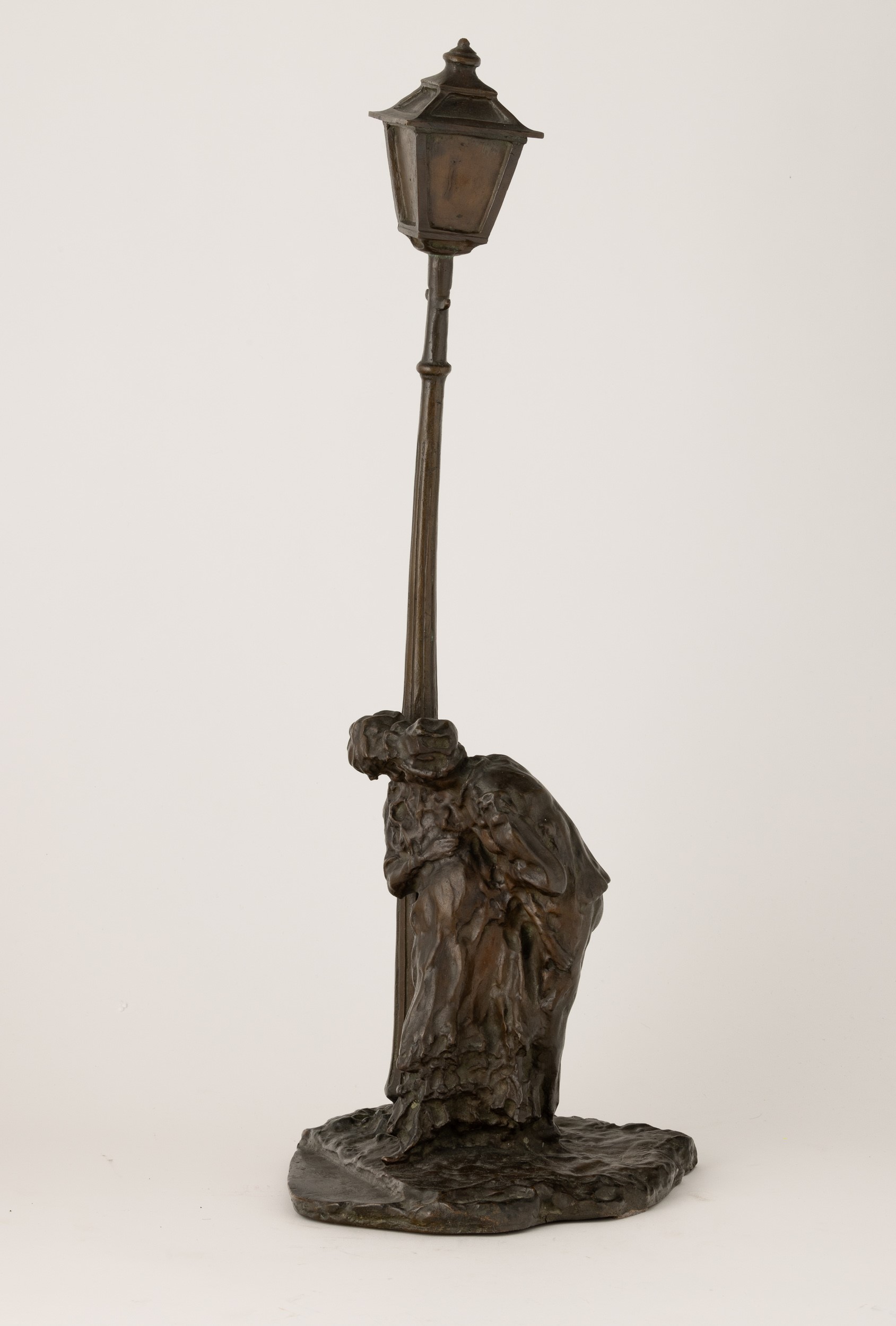 Medardo Rosso - Gli innamorati sotto il lampione, scultura in bronzo
