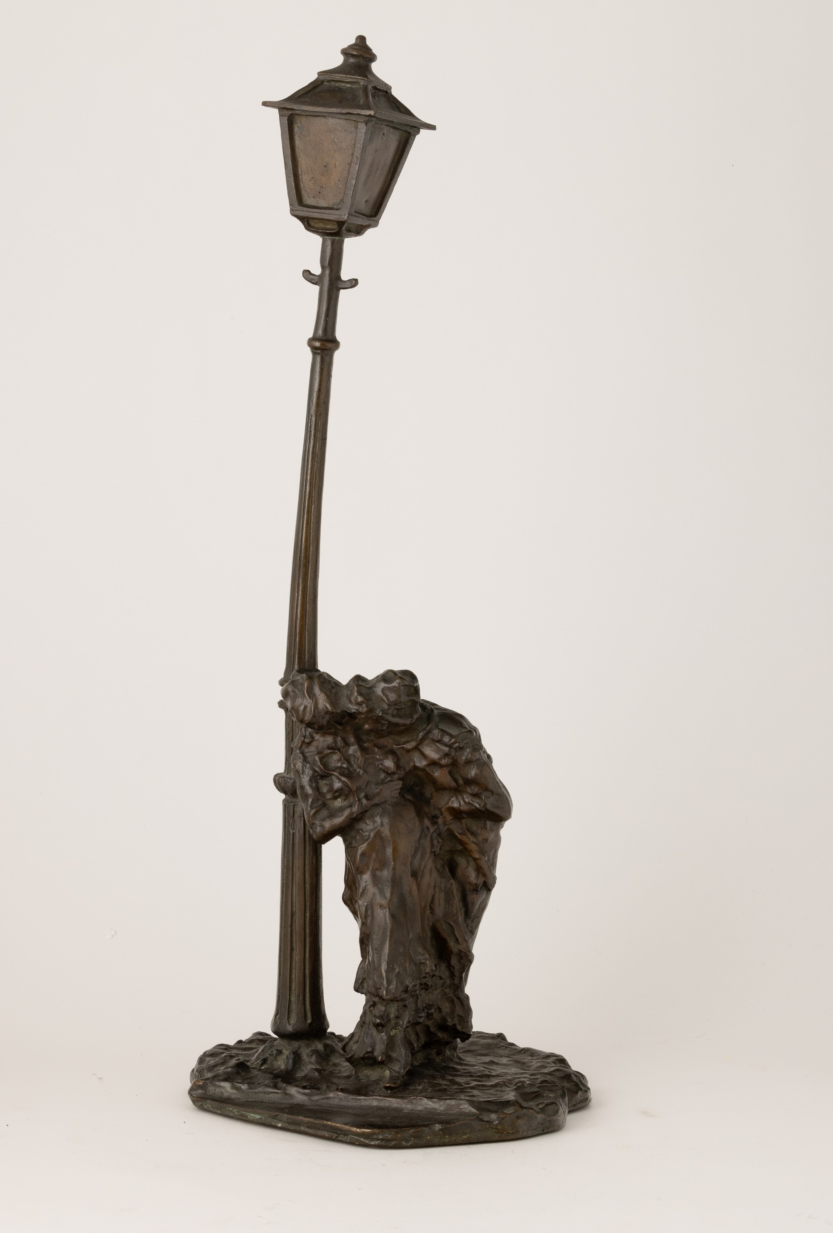Medardo Rosso - Gli innamorati sotto il lampione, scultura in bronzo
