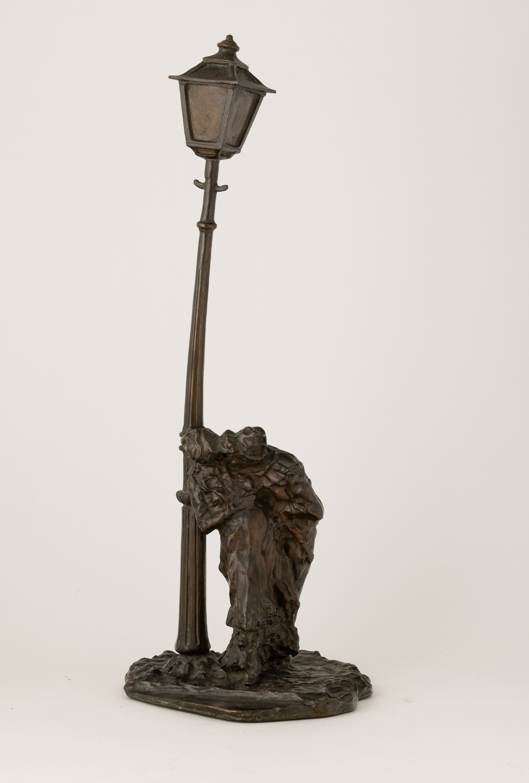 Medardo Rosso - Gli innamorati sotto il lampione, scultura in bronzo