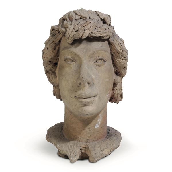 Plasticatore italiano del XX secolo Ragazza con berretto