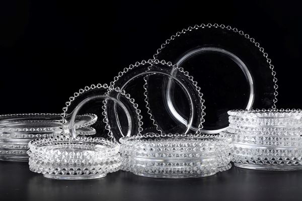 Servizio di piatti “Andalau”. Francia, Lalique, XX secolo. 