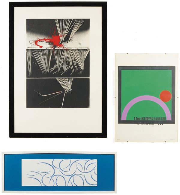 Lotto composto da tre grafiche