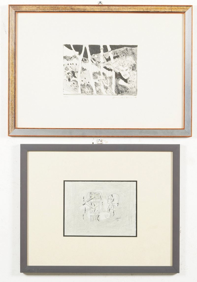 Lotto composto da due grafiche  - Asta Modern & Contemporary - Cambi Casa d'Aste