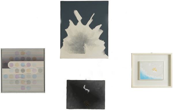 Lotto composto da quattro opere su tela