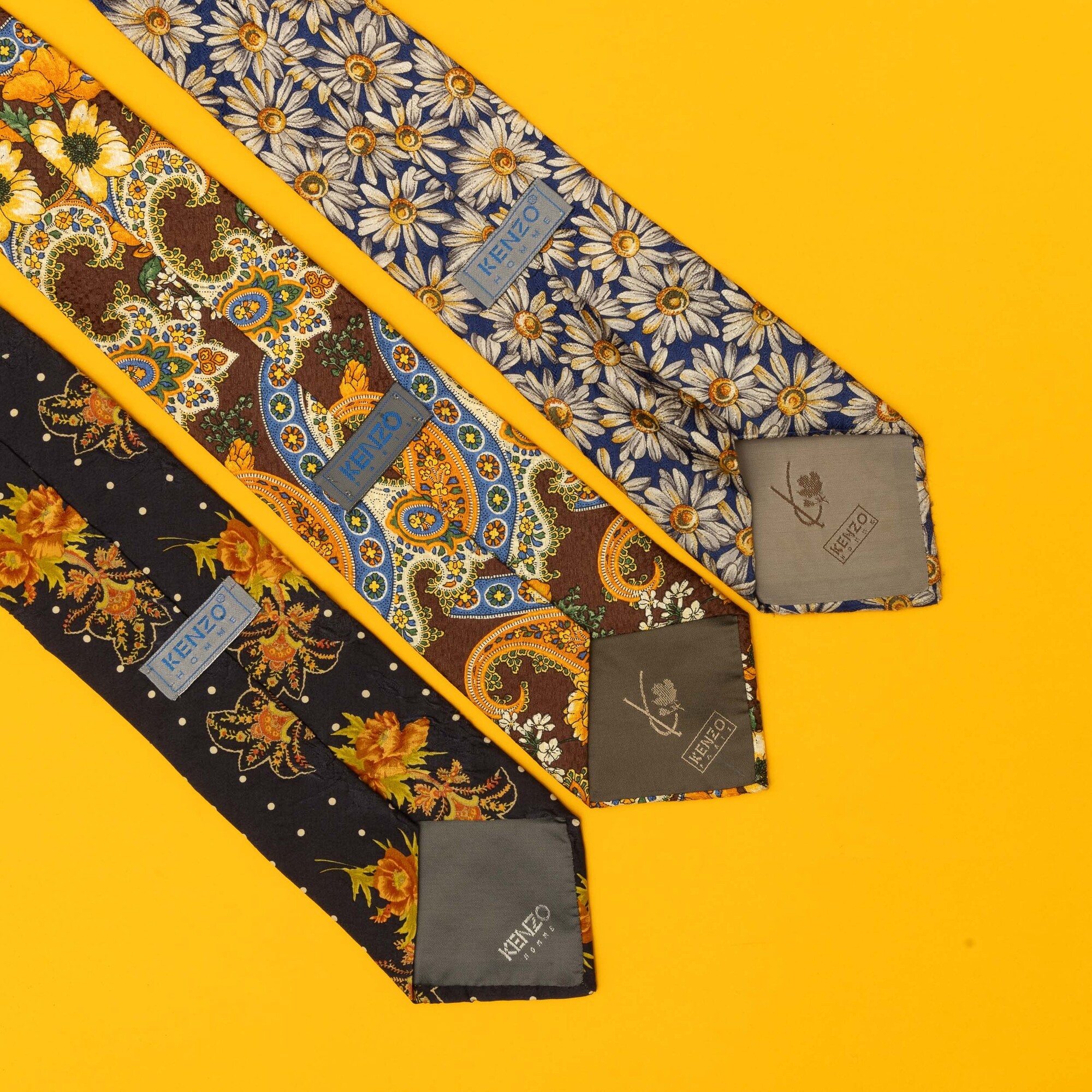 Kenzo Lotto di 3 Cravatte