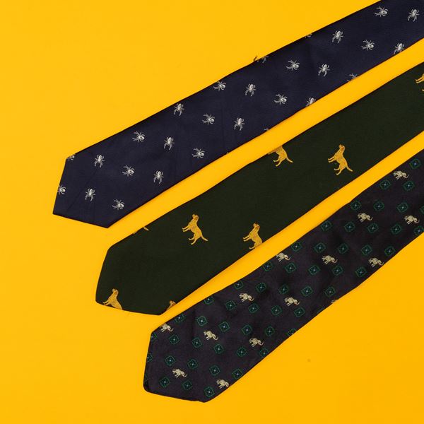 Lotto di 3 cravatte vintage