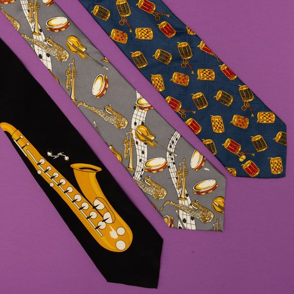 Lotto di 3 cravatte vintage