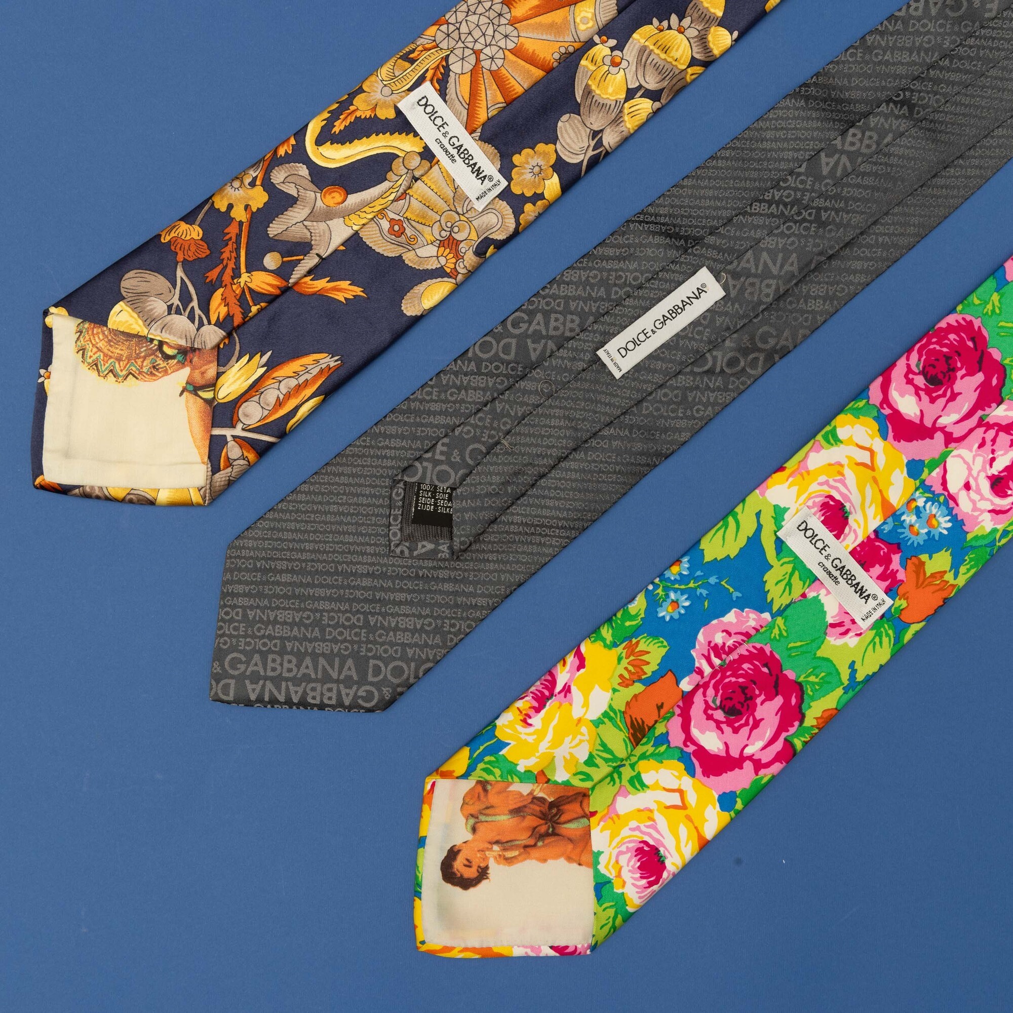 Dolce e Gabbana Lotto di 3 Cravatte