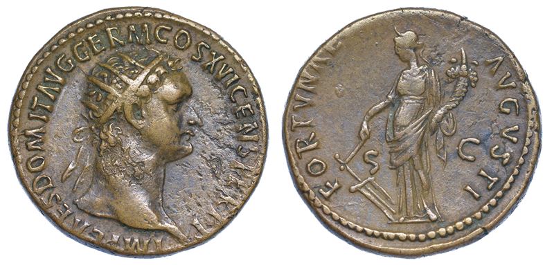 DOMIZIANO, 81-96. Dupondio.  - Auction Numismatics - Cambi Casa d'Aste