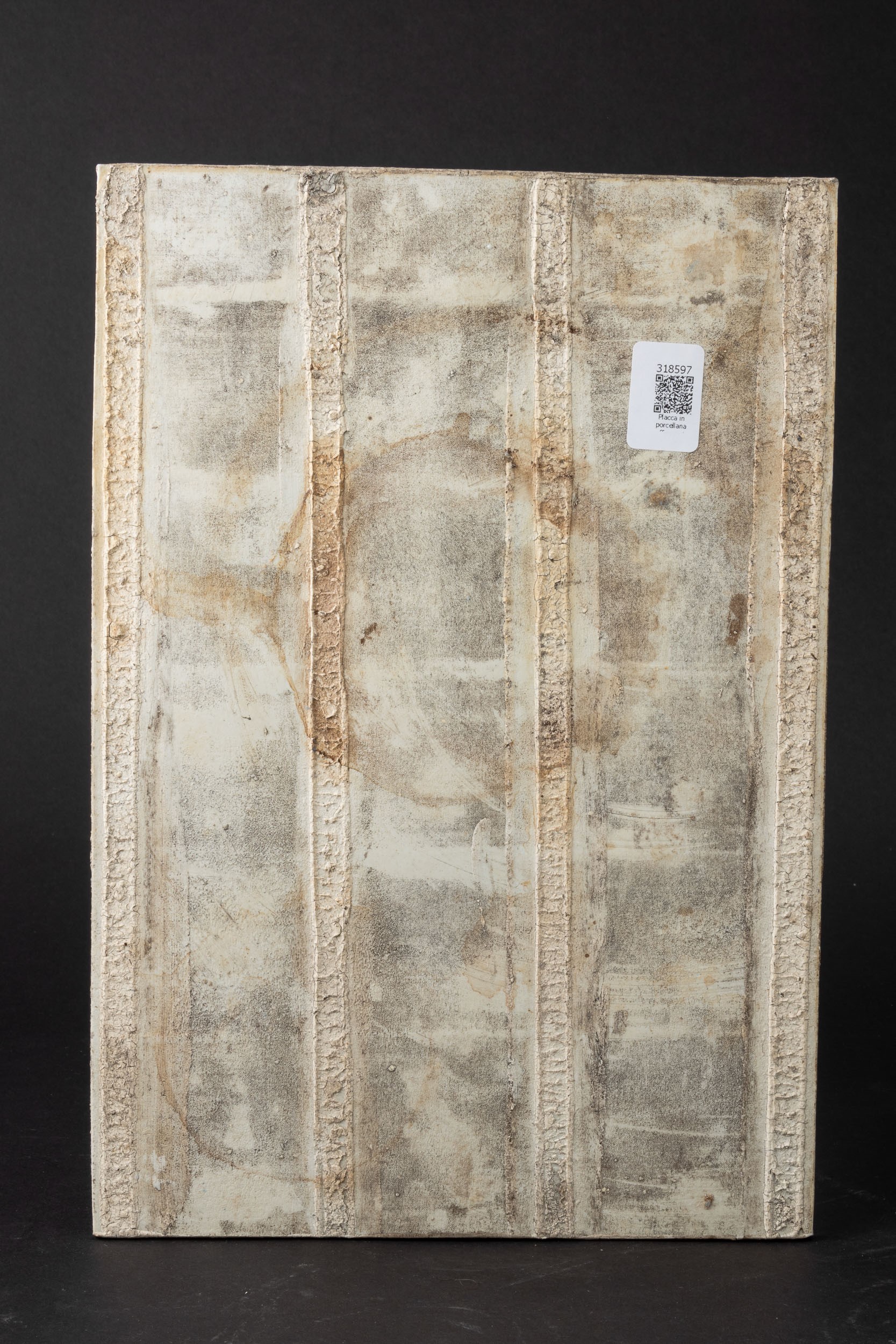 Placca in Porcellana Qian Jiang Raffigurante Scena di Vita Comune con Paesaggio, nello Stile di W...