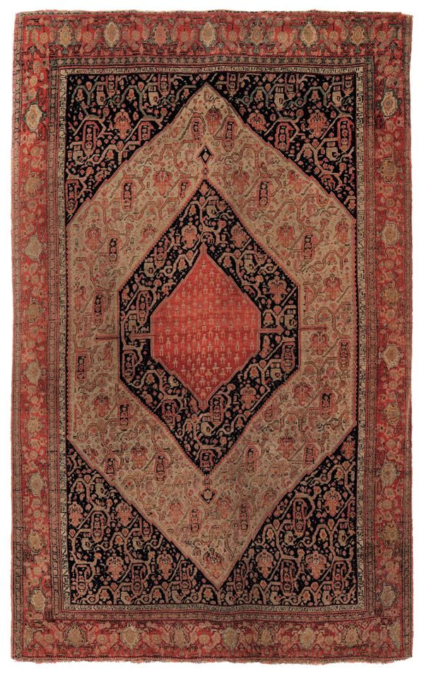 Particolare tappeto Senneh, Persia fine XIX secolo