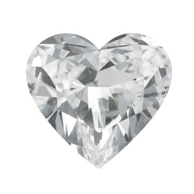 Gemme certificato HRD Antwerp, Diamante taglio cuore 5,04 ct (colore H, SI1), fluorescenza UV nul...