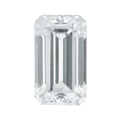 GIA, Diamante taglio smeraldo 4,06 ct colore D, caratteristiche interne IF