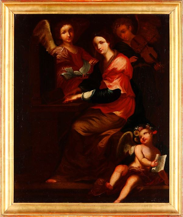 Scuola toscana dell'inizio del XVII secolo Santa Cecilia