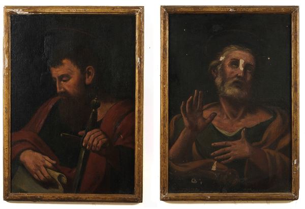 Scuola del XVII secolo San Paolo e San Pietro
