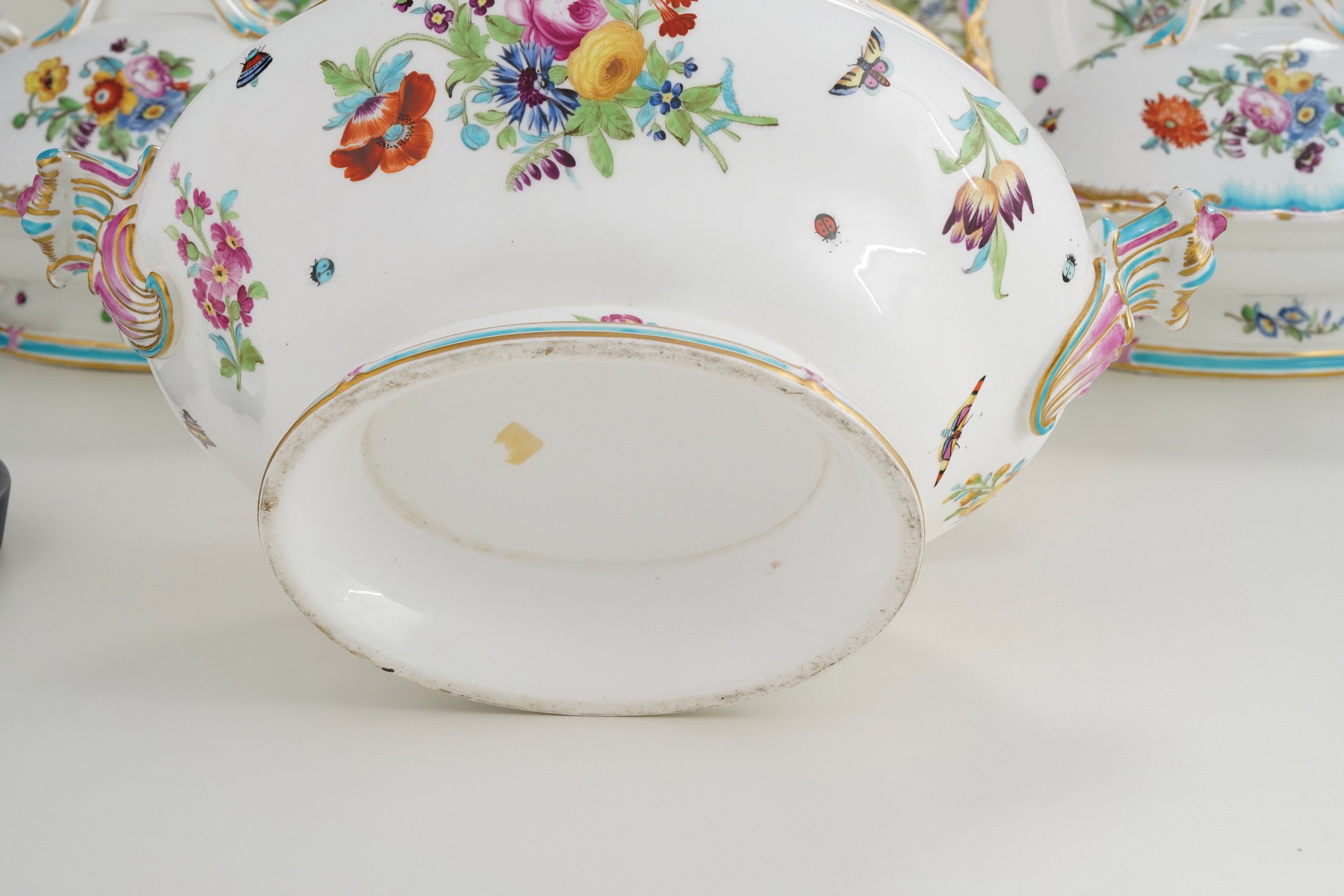 Elementi di Servizio da Tavola.inghilterra, Manifattura di Coalport (shropshire), 1805-1815.